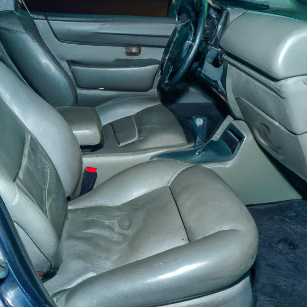 Pristine leather interior after deep cleaning and conditioning